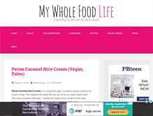 Tablet Screenshot of mywholefoodlife.com